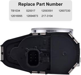 img 1 attached to 🚀 Highly-Compatible Throttle Body for Chevy Equinox, GMC Acadia, Buick LaCrosse, and More - 3.6L V6, OEM #12616995, 12593591