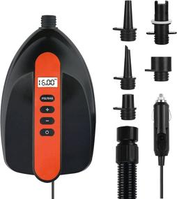 img 4 attached to 🔌 VACHAN Electric Air Pump Compressor - Powerful 16PSI LCD Digital Inflator for Paddle Boards, Pools, Water Sports, and More!