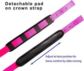 img 1 attached to Cushioned Padding TEKE Horse Halter: Adjustable and Comfortable for Equine Care