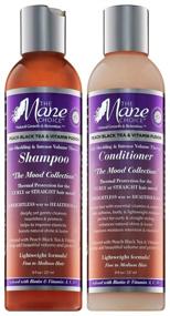 img 4 attached to 🍑 The Mane Choice Peach Black Tea & Vitamin Infused Anti-Shedding & Intense Volume Shampoo and Conditioner Set: Boost Hair Volume & Prevent Shedding