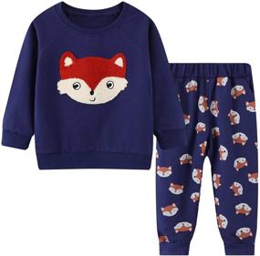 img 4 attached to 👖 Sweatpants Joggers: Trendy Boys' Cotton Casual Playwear