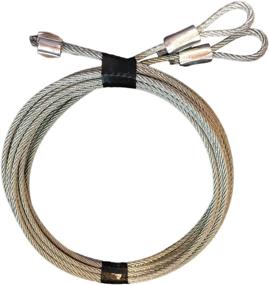 img 1 attached to 🚪 Protech Garage Doors - Heavy Duty Pair of 7' Garage Door Cable Replacements for Torsion Springs/Lift Spring