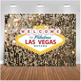 img 2 attached to Фон для фотосъёмки Las Vegas Casino Poker Movie с мотивами - фотографические заставки для украшения, винтажные костюмы для костюмированных вечеринок, баннер для дня рождения, выпускного, церемонии возведения в звание, процедуры душа ребенка, реквизит для фотосъёмки. Виниловый фон размером 5х3 фута.