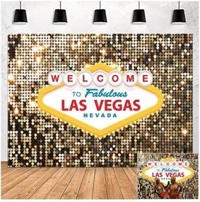 img 4 attached to Фон для фотосъёмки Las Vegas Casino Poker Movie с мотивами - фотографические заставки для украшения, винтажные костюмы для костюмированных вечеринок, баннер для дня рождения, выпускного, церемонии возведения в звание, процедуры душа ребенка, реквизит для фотосъёмки. Виниловый фон размером 5х3 фута.