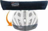 🚴 sweat buster bike helmet sweatband: stay cool, dry, and comfy while cycling! premium comfort, easy integration, and convenient washing. perfect for mountain biking, road biking, and more! logo