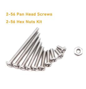 img 1 attached to 🔩 binifiMux 300pcs 2-56 Pan Phillips Machine Screws Hex Nuts Assortment Kit, Set of 10 Sizes: 5/32", 3/16", 5/16", 1/4", 3/8", 1/2", 5/8", 3/4", 7/8", 1" - 304 Stainless Steel