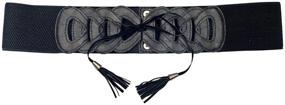 img 2 attached to 👗 Enhance Your Style with the eVogues Plus Size Braided Look Elastic Fashion Belt