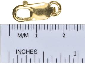 img 1 attached to 💎 Premium uGems 14K Gold Filled 16mm Lobster Clasp & Ring: Large, 5/8 Inch for Elegant Jewelry Designs