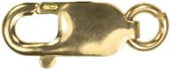 💎 превосходная фурнитура ugems из золотого напыления 14k: замок и кольцо-карабин 16 мм для изысканных ювелирных изделий, большой размер 5/8 дюйма логотип
