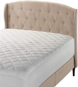 img 4 attached to 🛏️ The Grand Mattress Pad Full Size Bed - Premium Quality Fabric, Deep Pockets, Breathable &amp; Stretchable - Fitted Full Bed Mattress Topper (54x75, Stretches to 16 Inches)