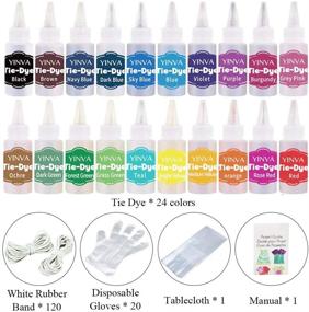 img 3 attached to 🎨 24-Color Tie Dye Kit for Kids and Adults - DIY Tie Dye Supplies, Perfect for Parties and Gifts