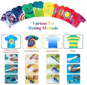 img 1 attached to 🎨 24-Color Tie Dye Kit for Kids and Adults - DIY Tie Dye Supplies, Perfect for Parties and Gifts
