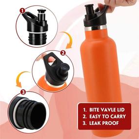 img 1 attached to 🚰 Premium Bite and Suck Sport Cap Replacement Lid for Hydro Standard Mouth Water Flask Bottle - BPA-Free, Insulated and Leak-Proof HydroFlask Sipping Lid