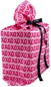 img 3 attached to 🎁 XOXO Eco-friendly Fabric Gift Bag for Birthday, Bridal Shower, Mother's Day, or Any Special Occasion