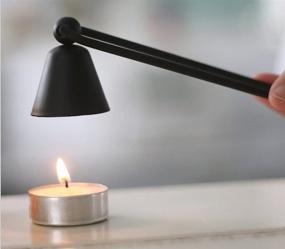 img 3 attached to 🕯️ Dealglad Black Candle Wick Oil Lamps Trimmer Shear Snuffer Bell Shaped: Enhance Your Candle Experience with Precision and Style