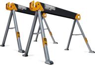 🔨 toughbuilt folding sawhorse/jobsite table - sturdy, durable & lightweight - heavy-duty 100% high grade steel - 41.5-inch easy carry handle - tb-c550 logo