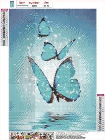 img 2 attached to 🦋 Dazzling Diamond Art: 2PCS 5D Butterfly Painting Kit for Adults or Kids – Create Stunning Animal Butterfly Wall Decor with Full Drill Diamonds