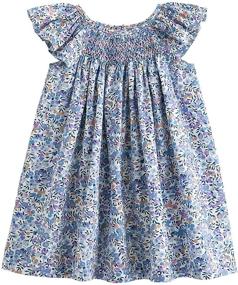 img 4 attached to 👗 Simplee Kids Baby Girls Floral Print Sundress: Summer Casual Princess Dress for Toddlers