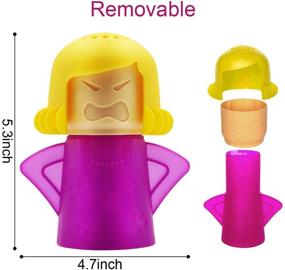 img 3 attached to 🤬 Angry Mom Microwave Cleaner with Fridge Odor Absorber - Cool Mom Set (2pcs)