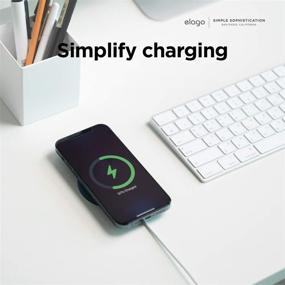 img 2 attached to Elago MS Charging Pad Compatible With MagSafe Charger - Premium Silicone Pad Compatible With IPhone 12&Amp Portable Audio & Video