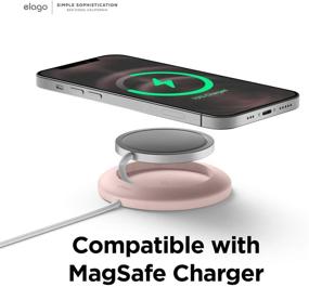 img 3 attached to Elago MS Charging Pad Compatible With MagSafe Charger - Premium Silicone Pad Compatible With IPhone 12&Amp Portable Audio & Video
