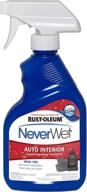 rust-oleum neverwet auto interior spray, 11-ounce, clear logo