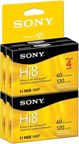 img 1 attached to 📼 Прекращенная продажа видеокамеры Sony Hi8 с кассетами 8 мм, 120 минут (4 штуки) - ограниченный запас!