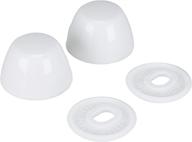 🚽 danco 80821 snap-on round toilet bolt caps in white, 2-pack: secure your toilet bolts with ease! logo