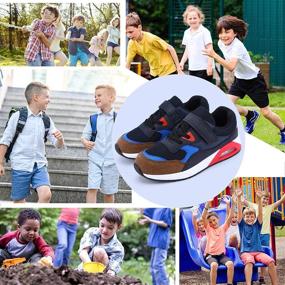 img 3 attached to 👟 STQ Kids Shoes: Lightweight & Breathable Athletic Boys Sneakers for Running, Tennis, and Sports Performance