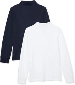 img 1 attached to Детская одежда с длинным рукавом "Long Sleeve Interlock", комплект из 2-х, от "Amazon Essentials