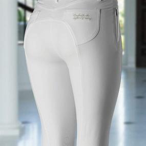 img 3 attached to 👖 HORZE Women's Kiana Knee Patch Equestrian Breeches