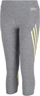 👧 adidas girls' active 7/8 length legging tight for sports and athletics logo