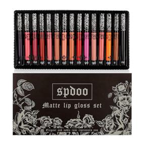 img 3 attached to 💄 15 Colors of Spdoo Matte Liquid Lipstick Set: Long Lasting, High Pigmented Velvet Lip Gloss Kit