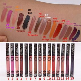 img 2 attached to 💄 15 Colors of Spdoo Matte Liquid Lipstick Set: Long Lasting, High Pigmented Velvet Lip Gloss Kit