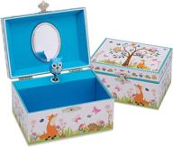 🦉 lucy locket 'woodland animals' musical jewelry box for children - delightful kids' jewelry box with playful dancing owl logo