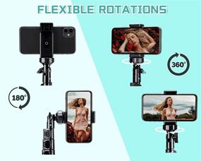 img 3 attached to 📸 XOMSIZE 54" Selfie Stick Tripod with Remote for iPhone - Extendable Phone Stand for Video Conferencing, Recording, Photography, YouTube, Blogging, and Traveling - Compatible with iOS & Android - Ideal for Laptop and Computer Use