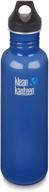 💧 klean kanteen 64oz classic water bottle with loop cap 3.0 in blue planet shade logo