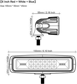 img 3 attached to SUFEMOTEC Warning Driving Waterproof OffRoad