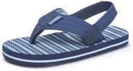 little waves boys' flops sandals: comfortable strap shoes for summer fun! logo