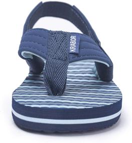 img 3 attached to Little Waves Boys' Flops Sandals: Comfortable Strap Shoes for Summer Fun!