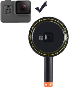 img 2 attached to 📷 Suptig Dome Port Lens: Compatible with GoPro Hero 7 Black, Hero 6 Black, and Hero 5 - Includes Waterproof Housing Case and Handheld Floating Bar for Diving, Snorkeling, and Underwater Photography