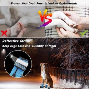 img 1 attached to 🐾 KEIYALOE Premium Dog Shoes: Summer Breathable Mesh Boots for Hot Pavement - Heat Protection, Non-Slip Soles, Reflective Straps