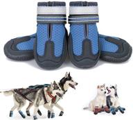 🐾 keiyaloe premium dog shoes: summer breathable mesh boots for hot pavement - heat protection, non-slip soles, reflective straps логотип