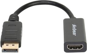 img 4 attached to DisplayPort to HDMI Adapter Cable, Anbear Male to Female Converter for Desktops and Laptops with DisplayPort Connectivity - Connect to HDMI Displays (1 Pack)