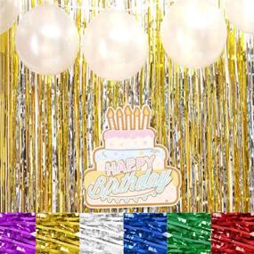 img 2 attached to 🎉 Add Sparkle to Your Celebrations with 6 Pack Photo Foil Curtains – Perfect for Weddings, Birthdays, Christmas, Halloween, Disco Parties and More!