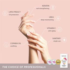 img 2 attached to 🧤 BODIPURE Professional Keratin Gloves - Salon Manicure Treatment - Moisturizing and Nourishing Natural Gloves - Hand Softening and Nail Strengthening - Bulk Pack of 50 Pairs