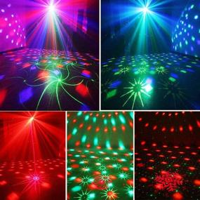 img 2 attached to 🎉 Litake Party Lights+Disco Ball Lights: 2-in-1 Strobe Lights for Parties & Dance Clubs – Sound Activated, Remote Controlled, Perfect for Home Party, DJ Sets, and Holiday Celebrations