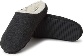 img 4 attached to Dearfoams Microwool Footbed Slipper X Large Men's Shoes