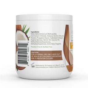 img 3 attached to 💇 Deep Conditioning Hair Treatment - 100% Organic Argan Oil Hair Mask (16 Oz) with Coconut Oil and Collagen - Repair Dry, Damaged, Frizzy, Color Treated or Natural Hair After Shampoo
