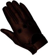 🧤 brown biker police leather motorcycle riding ventilation driving gloves s - new logo